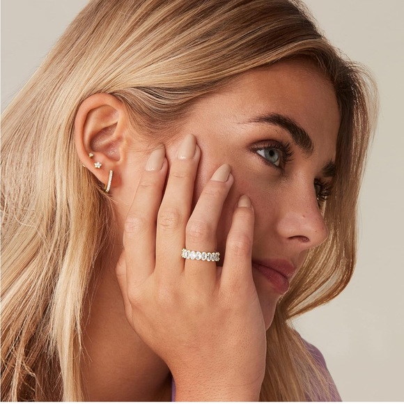 Nordstrom Gold Eternity Ring with Gemstones - Picture 3 of 3